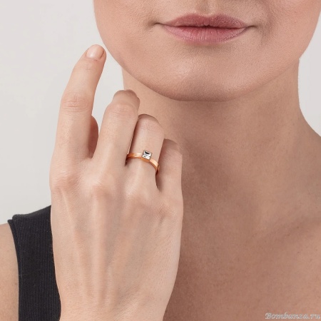 Кольцо Coeur de Lion, Crystal-Rose gold, 0501/40-1822 52