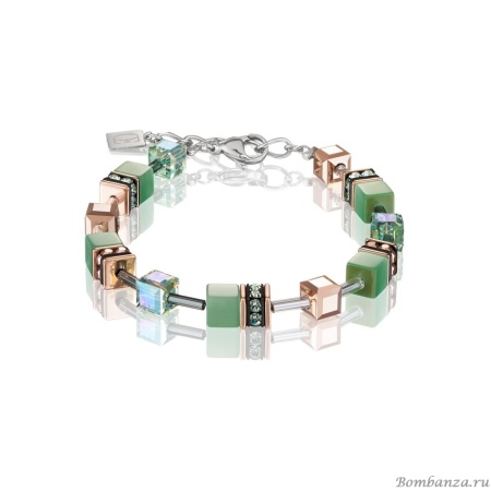 Браслет Coeur de Lion GeoCUBE®, Light Green Swarovski 4016/30-0520