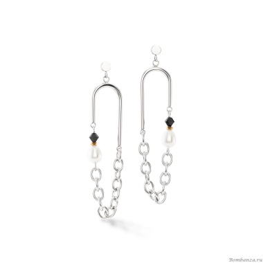 Серьги Coeur de Lion, Black-Crystal, 1134/21-1318 Серьги Coeur de Lion, Black-Crystal, 1134/21-1318