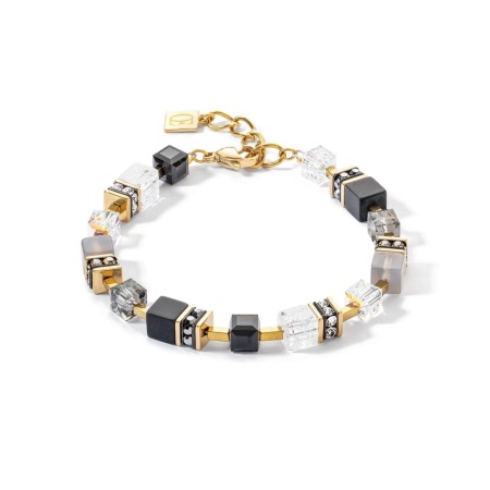 Браслет Coeur de Lion, Black-Gold, 3039/30-1316
