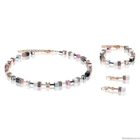 Серьги Coeur de Lion, Light Rose 4013/20-1920. Германия