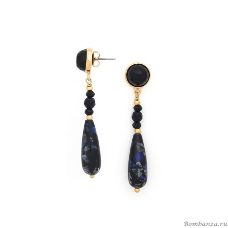 Серьги Nature Bijoux, Venezia, с агатом и яшмой, NB24.2-12-79506 синий Серьги Nature Bijoux, Venezia, с агатом и яшмой, NB24.2-12-79506 синий