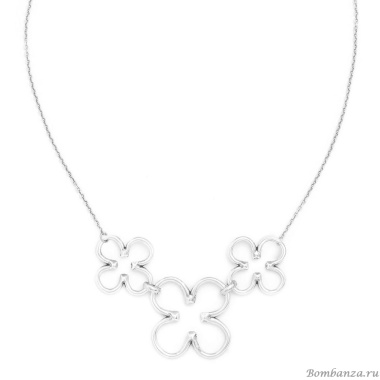 Колье Ori Tao, Clover, "символ удачи", OT24.2-15-31751 серебристый