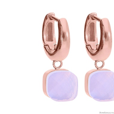 Серьги Qudo, Firenze Rose Water Opal, 300314 R/RG Серьги Qudo, Firenze Rose Water Opal, 300314 R/RG