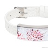 Браслет Fiore Luna, на белом кожанном ремешке, CB03598-6A Браслет Fiore Luna, на белом кожанном ремешке, CB03598-6A