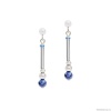 Серьги Coeur de Lion, Blue 5048/21-0700. Германия