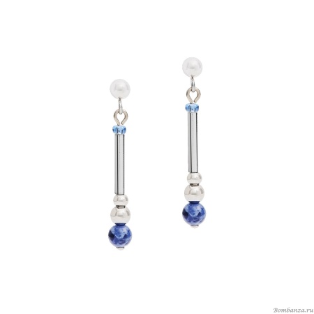 Серьги Coeur de Lion, Blue 5048/21-0700. Германия