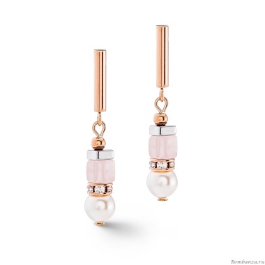 Серьги Coeur de Lion, Light Rose, 4354/21-1920 Серьги Coeur de Lion, Light Rose, 4354/21-1920