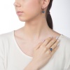 Серьги Qudo, Firenze dark blue 300197 BL/RG