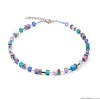 Колье Coeur de Lion, Turquoise-Purple 2839/10-0608 Колье Coeur de Lion, Turquoise-Purple 2839/10-0608