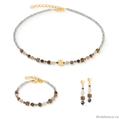 Колье Coeur de Lion, Brown-Grey, 4347/10-1112 Колье Coeur de Lion, Brown-Grey, 4347/10-1112