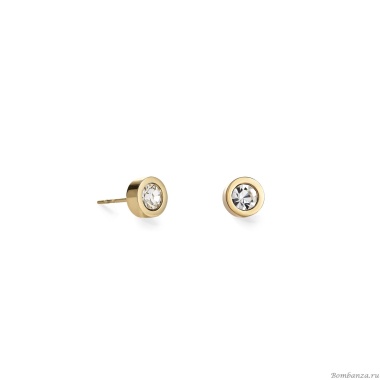 Пусеты Coeur de Lion, Crystal-Gold 0228/21-1816 Пусеты Coeur de Lion, Crystal-Gold 0228/21-1816