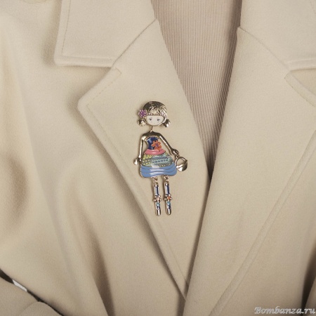 Брошь Shadore, Девочка с сумочкой