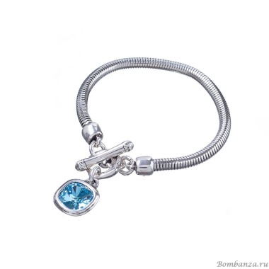 Браслет Ciclon, Solitario, с кристаллом Swarovski, CN-EMO112 голубой, 19 Браслет Ciclon, Solitario, с кристаллом Swarovski, CN-EMO112 голубой, 19