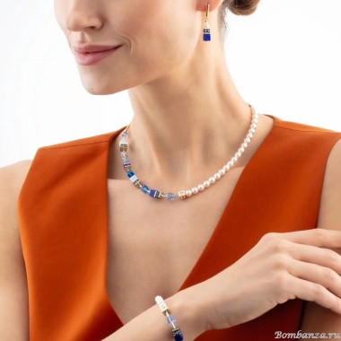 Колье Coeur de Lion, Blue-Gold, 5086/10-0716 Колье Coeur de Lion, Blue-Gold, 5086/10-0716