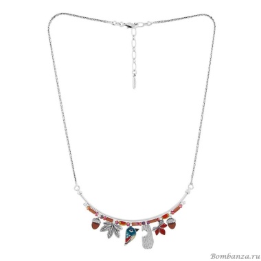 Колье TARATATA, Woody, со смолой, бусинами и слюдяным порошком, TT-H24-10115-103 красный Колье TARATATA, Woody, со смолой, бусинами и слюдяным порошком, TT-H24-10115-103 красный