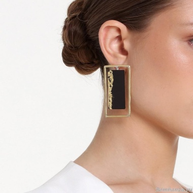 Серьги Katerina Vassou, Carmela, прямоугольной формы, KV23-307153GB черный