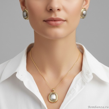 Комплект Fiore Luna, колье+серьги, SG207547E-001 G