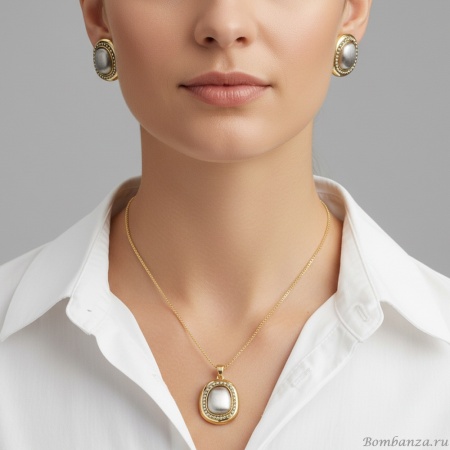 Комплект Fiore Luna, колье+серьги, SG207547E-001 G