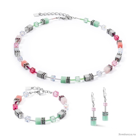 Серьги Coeur de Lion, Green-Pink, 4023/20-0504 Серьги Coeur de Lion, Green-Pink, 4023/20-0504. Германия