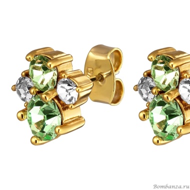 Серьги Dyrberg Kern, BILLIS  SG LIGHT GREEN, 460048 Серьги Dyrberg Kern, BILLIS  SG LIGHT GREEN, 460048