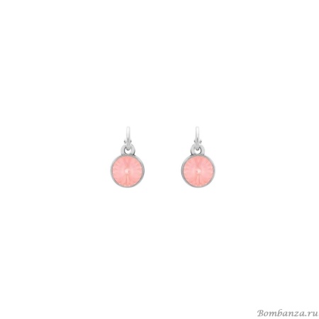 Серьги VIDDA, Lily, полукольца с кристаллом Swarovski, VD25.1-02088 розовый