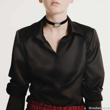 Чокер Katerina Vassou, Isometric, с кристаллом, KV24.2-401509BAGAVE аквамариновый