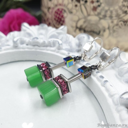 Серьги Coeur de Lion, Multicolour Pastel 2838/20-1537. Германия