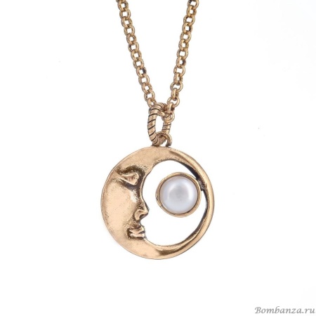 Колье Alcozer&J, с жемчугом, AL2406-C5462C золотистый