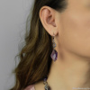 Серьги Lanzerotti, Iris, с аметистом, LZ-26.03-072 фиолетовый