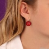 Серьги TARATATA, Bloom, смола, стразы, блестки, микрошарики, TT-W23-11794-103 красный Серьги TARATATA, Bloom, смола, стразы, блестки, микрошарики, TT-W23-11794-103 красный