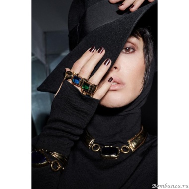 Кольцо Thot Gioielli, незамкнутое, с рейнстоуном, TG25.1-AN16V серый