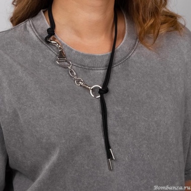 Колье Moon Paris, Ringo, с подвеской-бантом, MR-24.06-060 черный