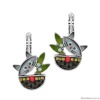 Серьги TARATATA, Gros malin, со стразами, бусинами и цветной смолой, TT-T23-09738-10M серебристый Серьги TARATATA, Gros malin, со стразами, бусинами и цветной смолой, TT-T23-09738-10M серебристый