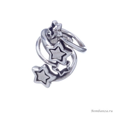 Кольцо Ciclon, Lluvia de estrellas, со звездами, металл, CN-222501-00 серебристый, 18