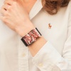 Браслет Fiore Luna, на кожаном черном ремешке, CB00230-6 R/S Браслет Fiore Luna, на кожаном черном ремешке, CB00230-6 R/S