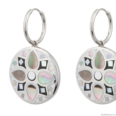 Серьги Fiore Luna,, AE01688-2 BW/S