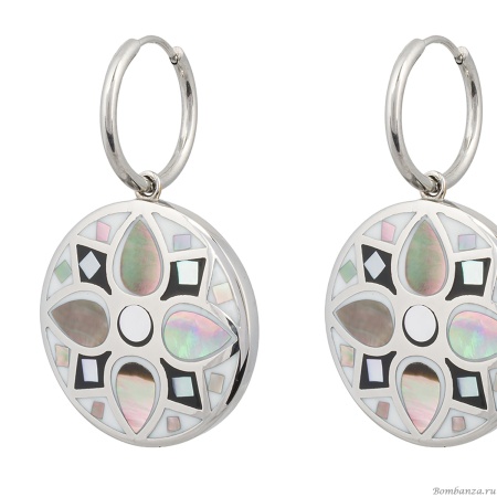 Серьги Fiore Luna,, AE01688-2 BW/S