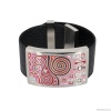 Браслет Fiore Luna, на кожаном черном ремешке, CB01319-11 R/S Браслет Fiore Luna, на кожаном черном ремешке, CB01319-11 R/S