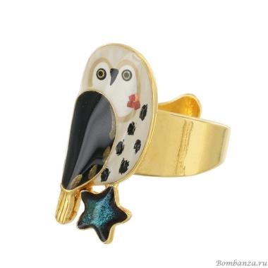 Кольцо TARATATA, Clair de lune, разъемное,смола,блестки,краска,порошок, TT-H24-04407-201 белый Кольцо TARATATA, Clair de lune, разъемное,смола,блестки,краска,порошок, TT-H24-04407-201 белый