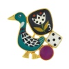 Брошь TARATATA, Jeu De L`oie, с цветной смолой, TT-H24-01201-20M золотистый Брошь TARATATA, Jeu De L`oie, с цветной смолой, TT-H24-01201-20M золотистый