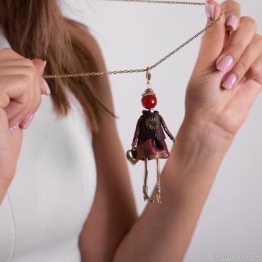 Подвеска Miamelie, кукла Миранда, MiA-2504-CL7649 золотистый