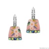 Серьги TARATATA, Ciboulette, с цветной смолой и стразами, TT-E24-08762-105 розовый Серьги TARATATA, Ciboulette, с цветной смолой и стразами, TT-E24-08762-105 розовый