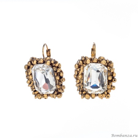 Серьги Celeste G, с кристаллом Swarovski, CS25.1-2080 хрустальный