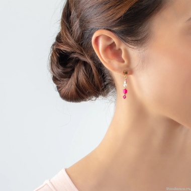 Серьги Coeur de Lion, Pink-Gold, 4355/21-0416 Серьги Coeur de Lion, Pink-Gold, 4355/21-0416