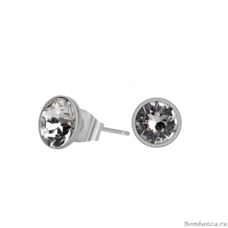 Пусеты Fiore Luna, Crystal Blue Shade