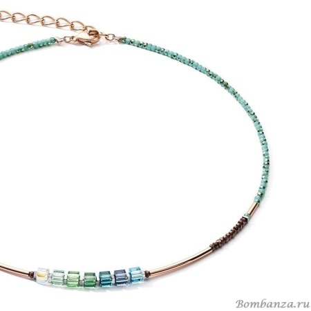 Колье Coeur de Lion, Shades Of Green-Petrol 5027/10-0537. Германия