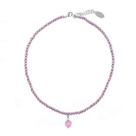 Колье Lanzerotti, Monroe, с кошачьим глазом, LZ-23.07-287 розовый
