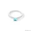 Кольцо Coeur de Lion, Aqua-Silver 18 мм 0501/40-2017 56