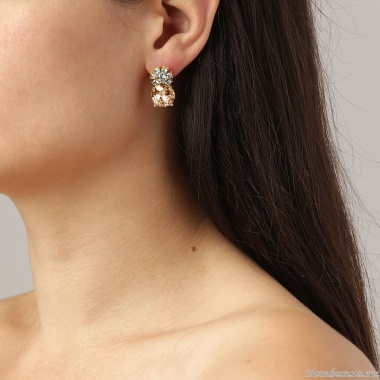 Серьги Dyrberg Kern, BECKIA SG GOLDEN / CRYSTAL, 460068 Серьги Dyrberg Kern, BECKIA SG GOLDEN / CRYSTAL, 460068